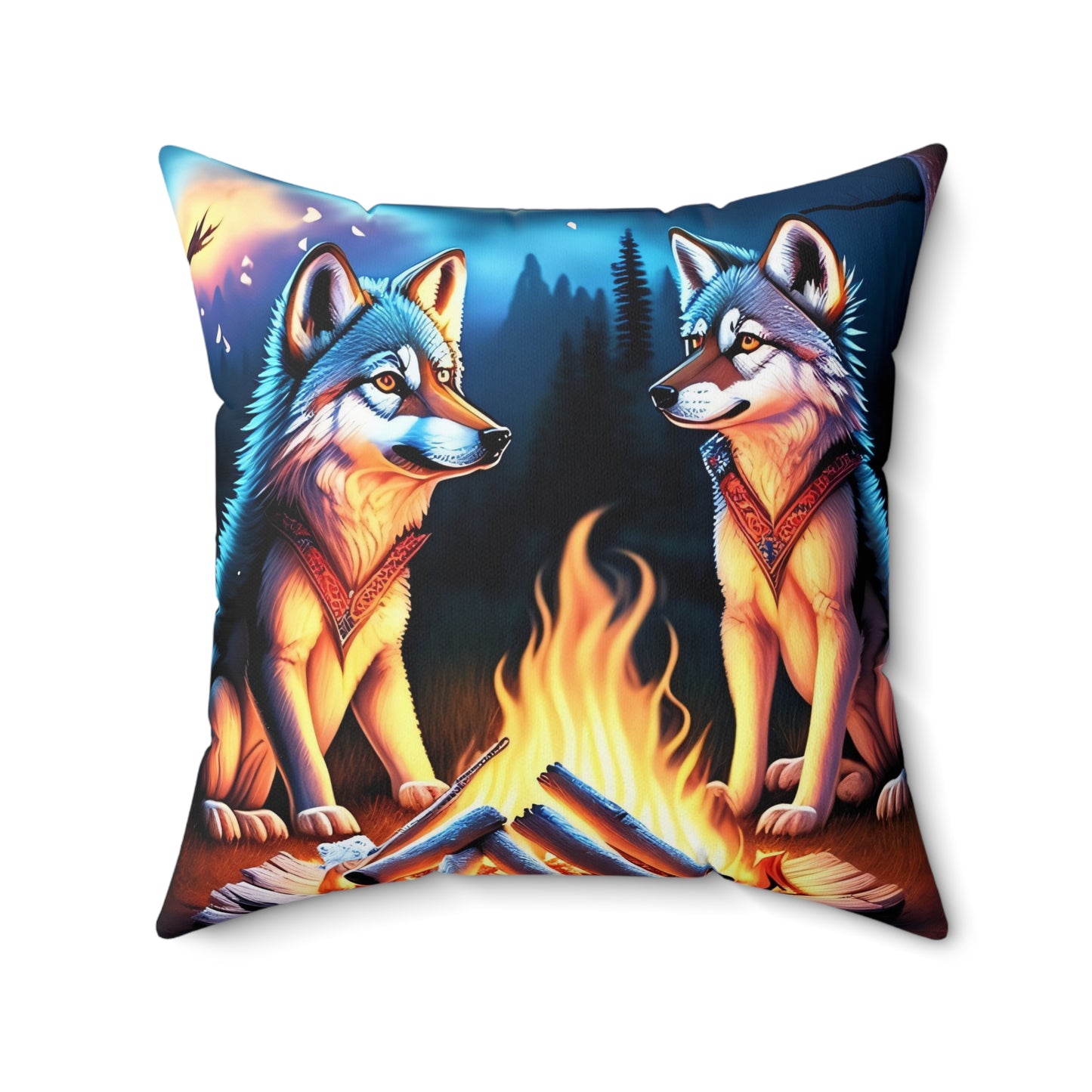 Campfire Stories, Spun Polyester Square Pillow