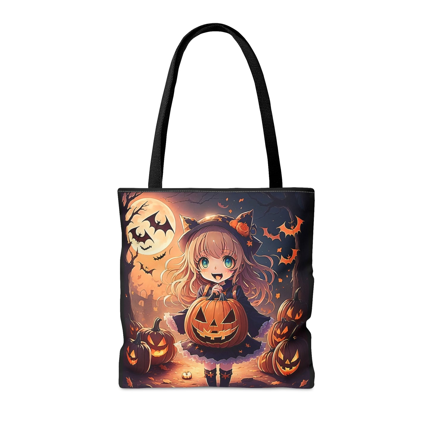 Halloween Anime Girl Halloween Candy Tote Bag