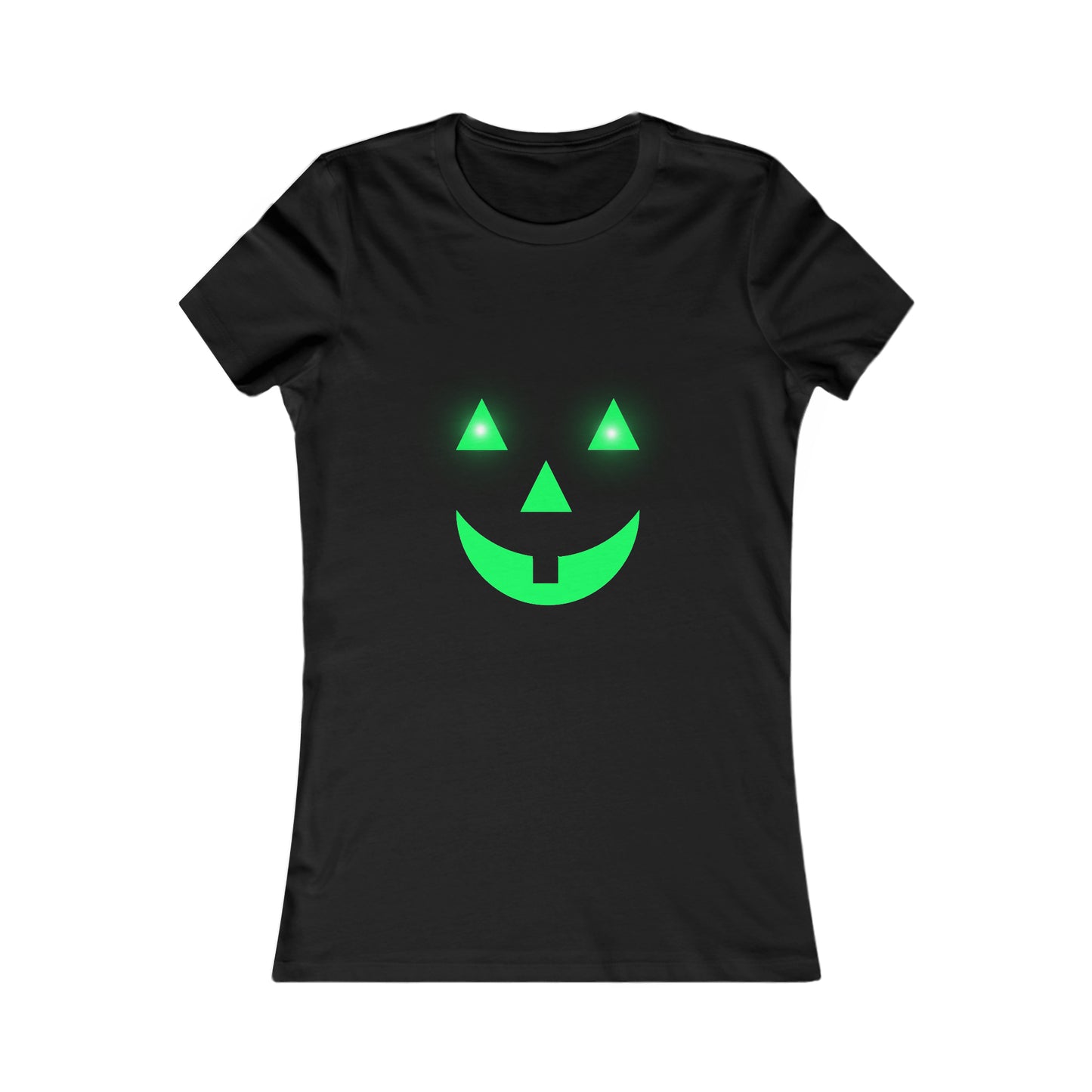 Women's Favorite Tee Pumpkin Glow Halloween Top