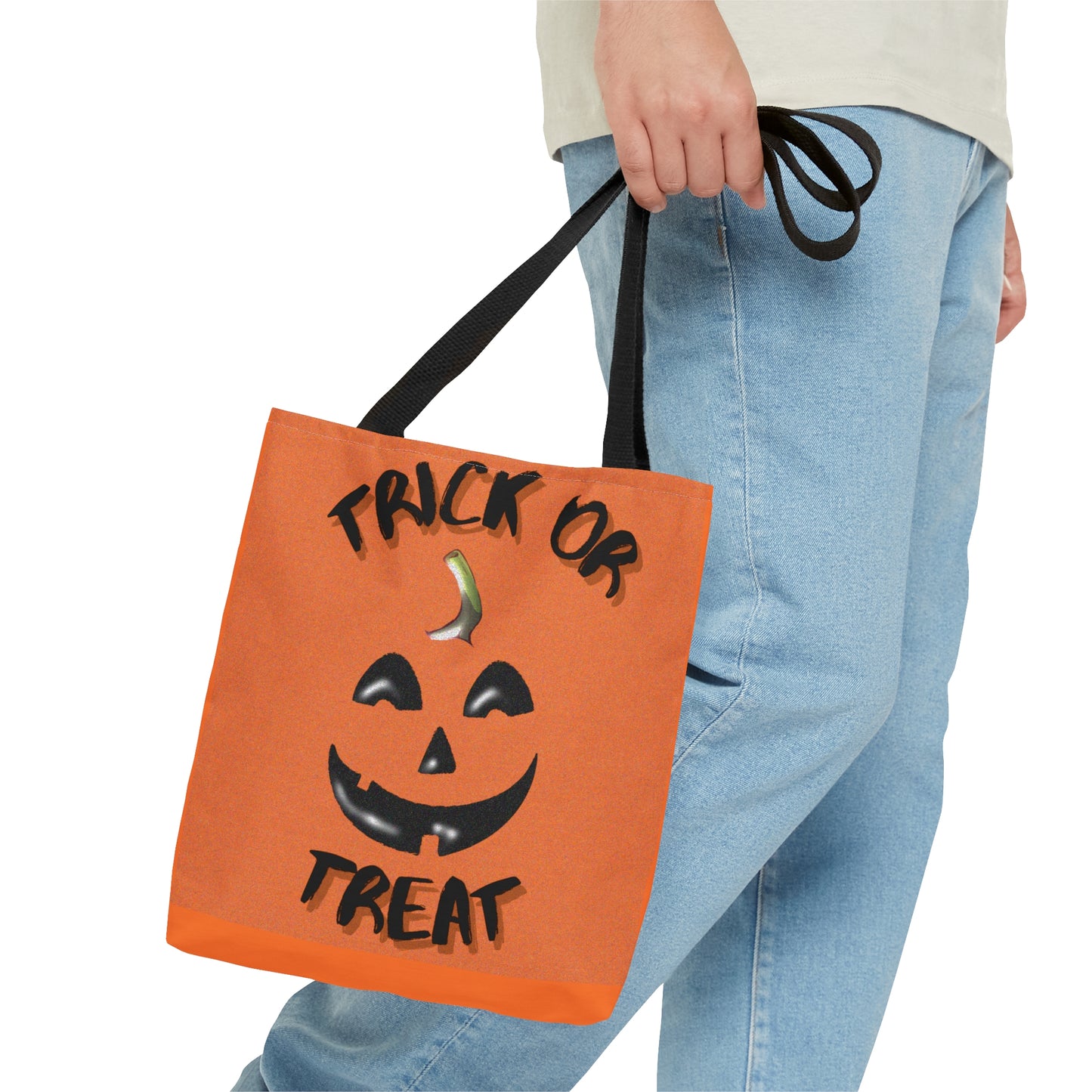 Trick Or Treat Pumpkin Halloween Candy Tote Bag