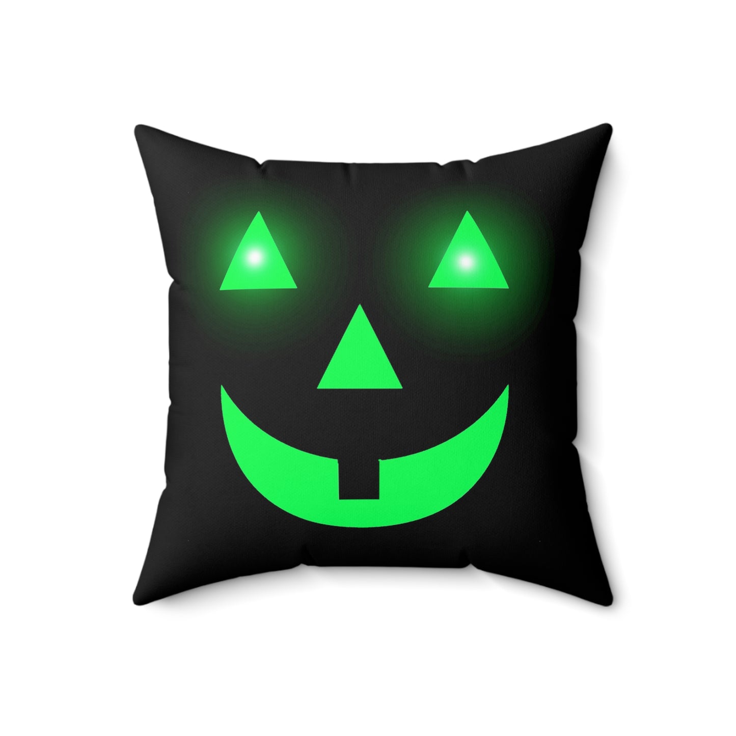 Halloween Pumpkin glow, Spun Polyester Square Pillow