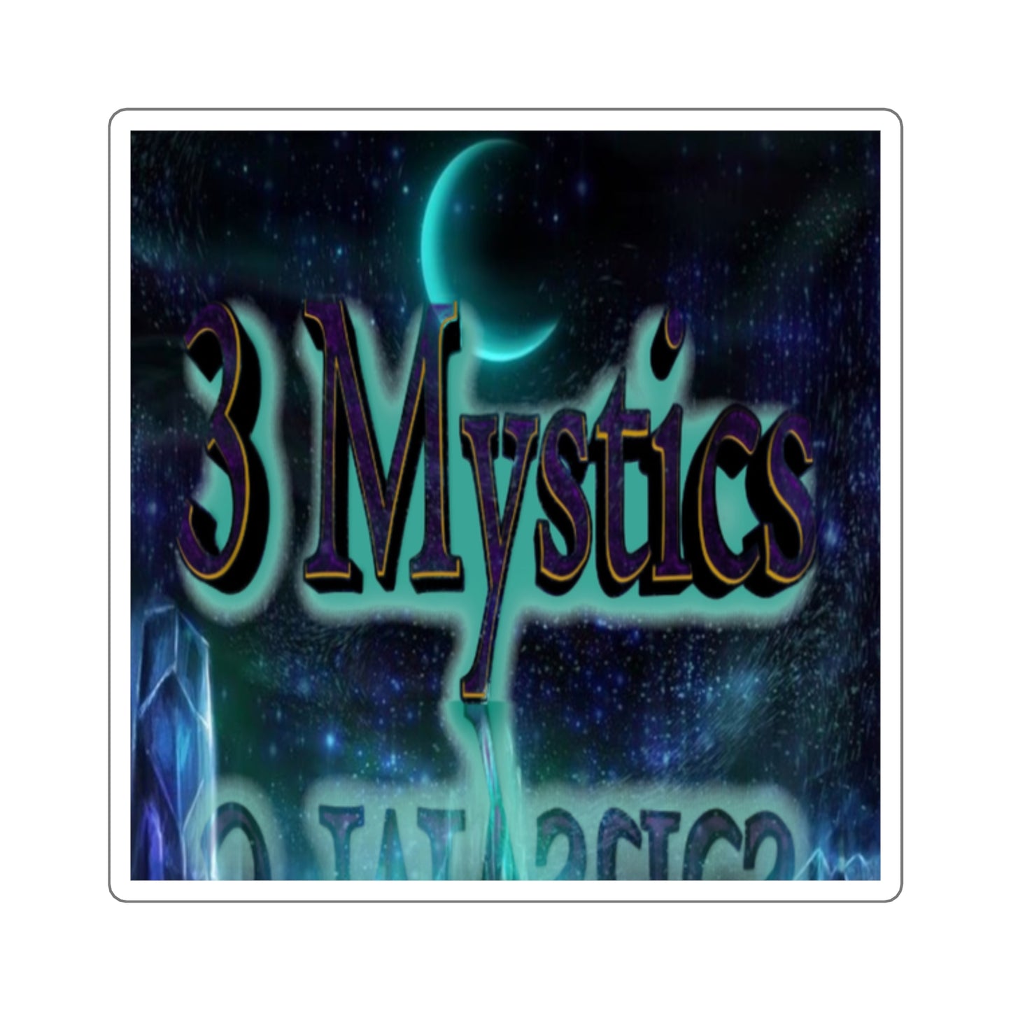 3 Mystics Square Stickers
