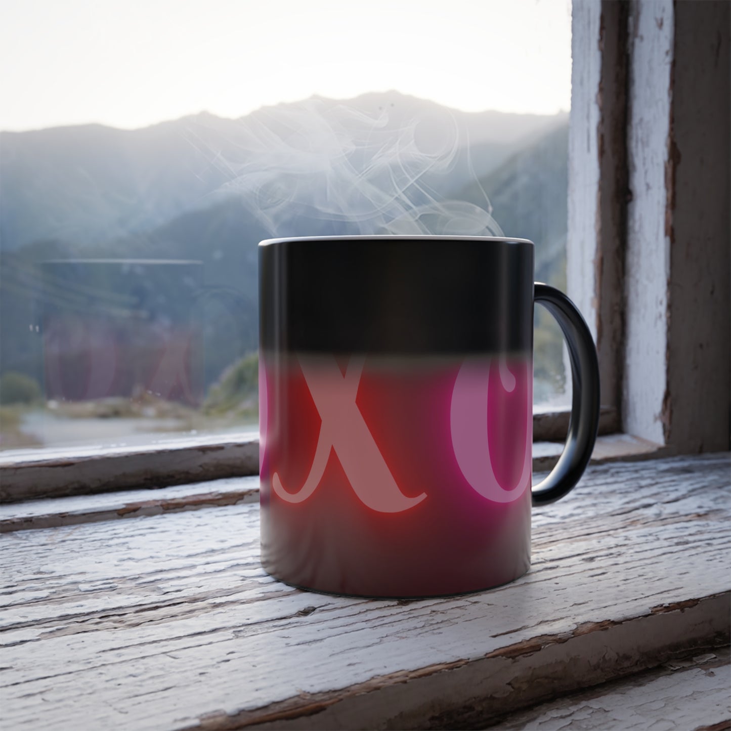 XoXo, Color Morphing Mug, 11oz, Valentines Day Gift, Gift For Her, Gift For Him