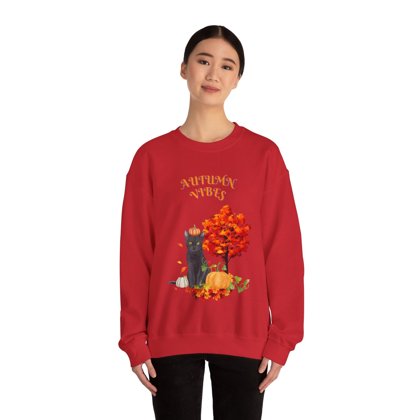 Autumn Vibes Fall Crewneck Sweatshirt