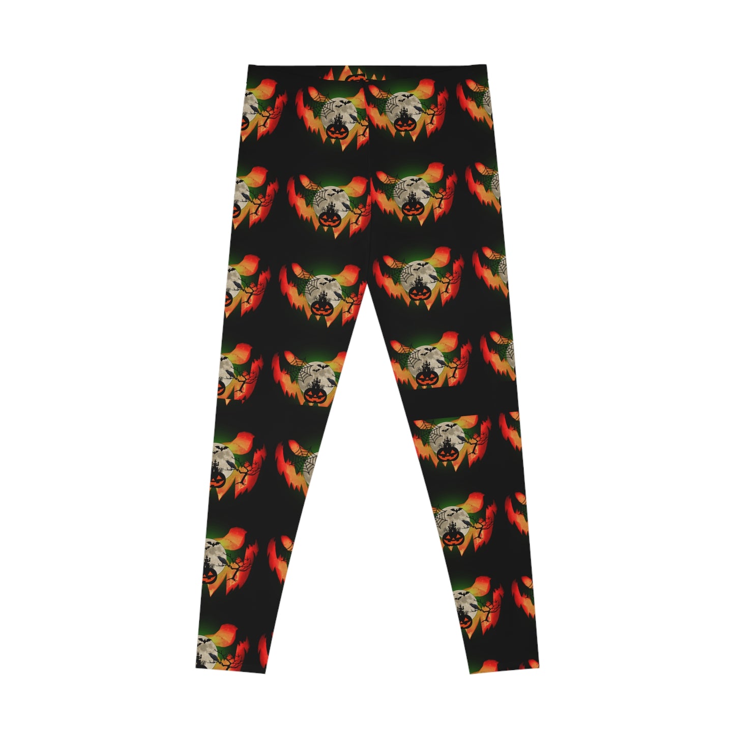 Erie pumpkin Halloween Stretchy Leggings