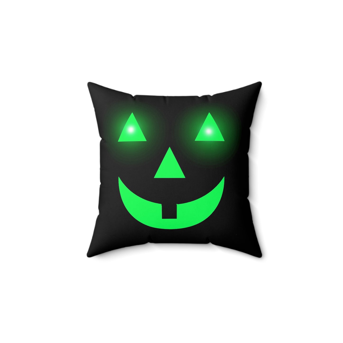 Halloween Pumpkin glow, Spun Polyester Square Pillow