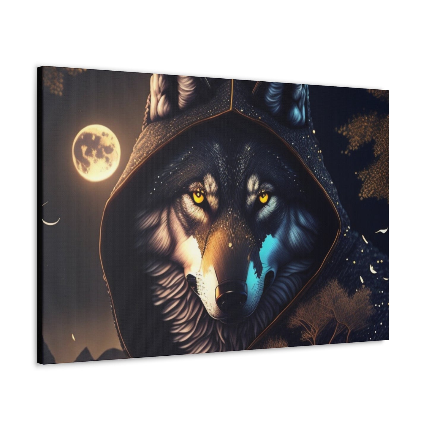 Tales Of A Wolf Mage, Canvas Art, Canvas Print, Wall Decor, Original Art, Unique Gifts