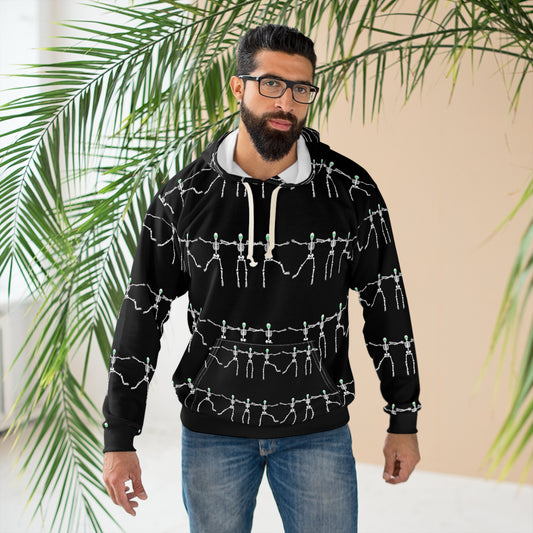Dancing Skeletons Halloween Pullover Hoodie