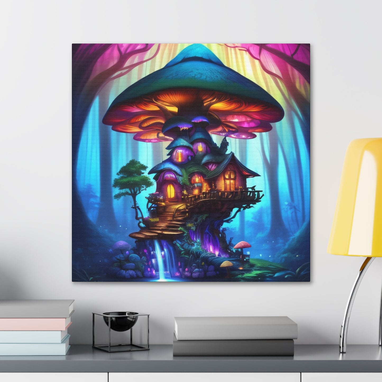 Fae World Sanctuary, Canvas Art, Canvas Print, Wall Decor, Original Art, Unique Gifts