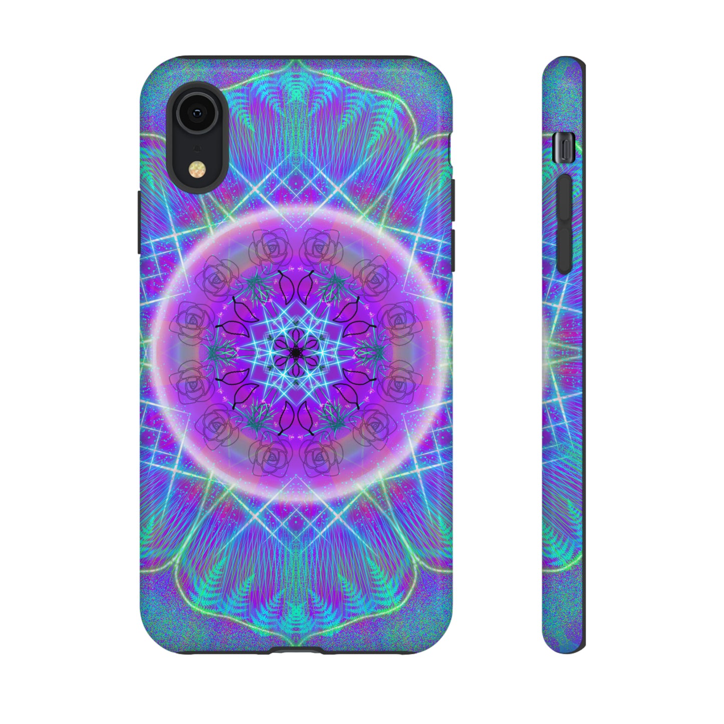 Psychedelic Mandala Protective Phone Case, Samsung, iPhone, Pixel, all sizes
