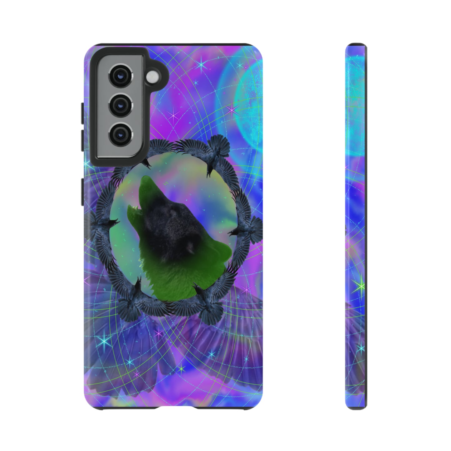Mystic Wolf Protective Phone Case, Samsung, iPhone, Pixel, all sizes