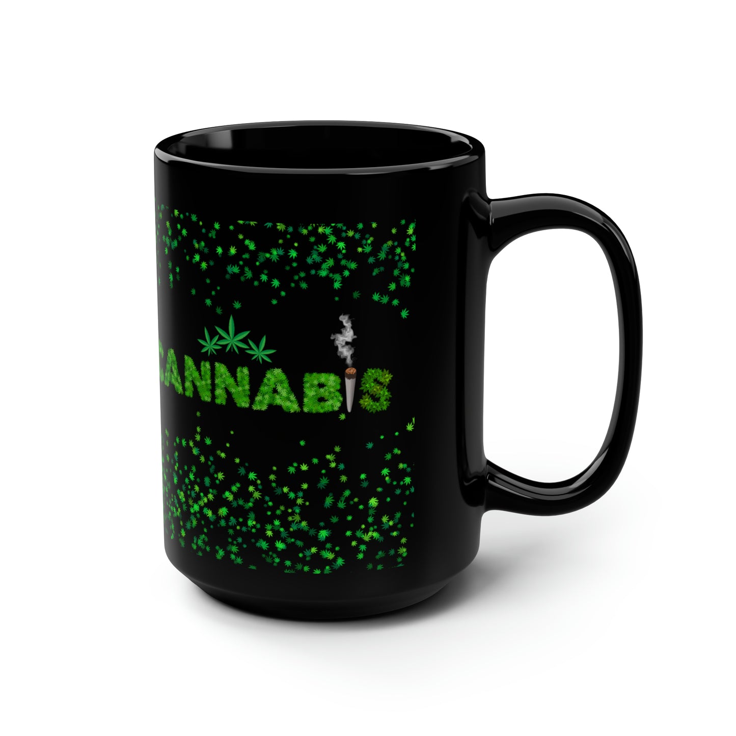 Cannabis, Black Mug, 15oz, 420 Gift