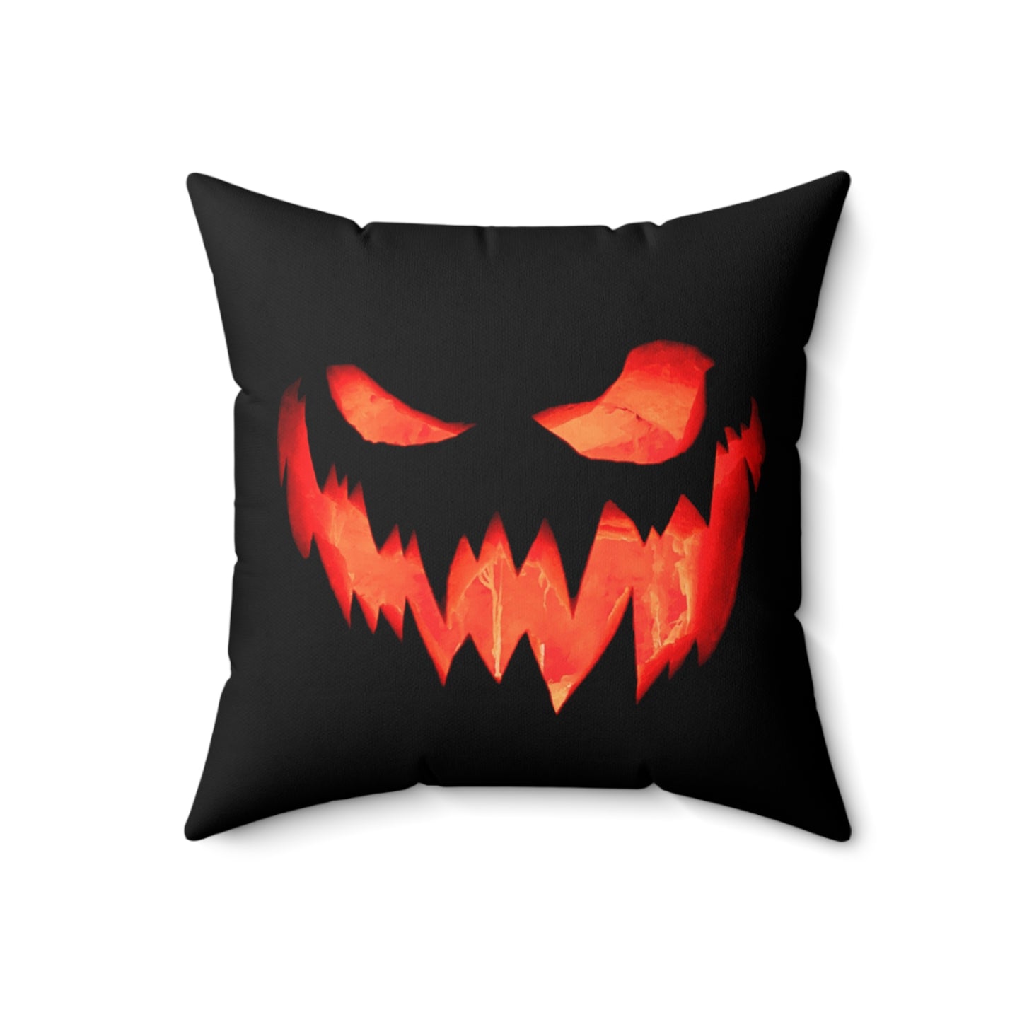 Halloween, Spooky pumpkin, Spun Polyester Square Pillow