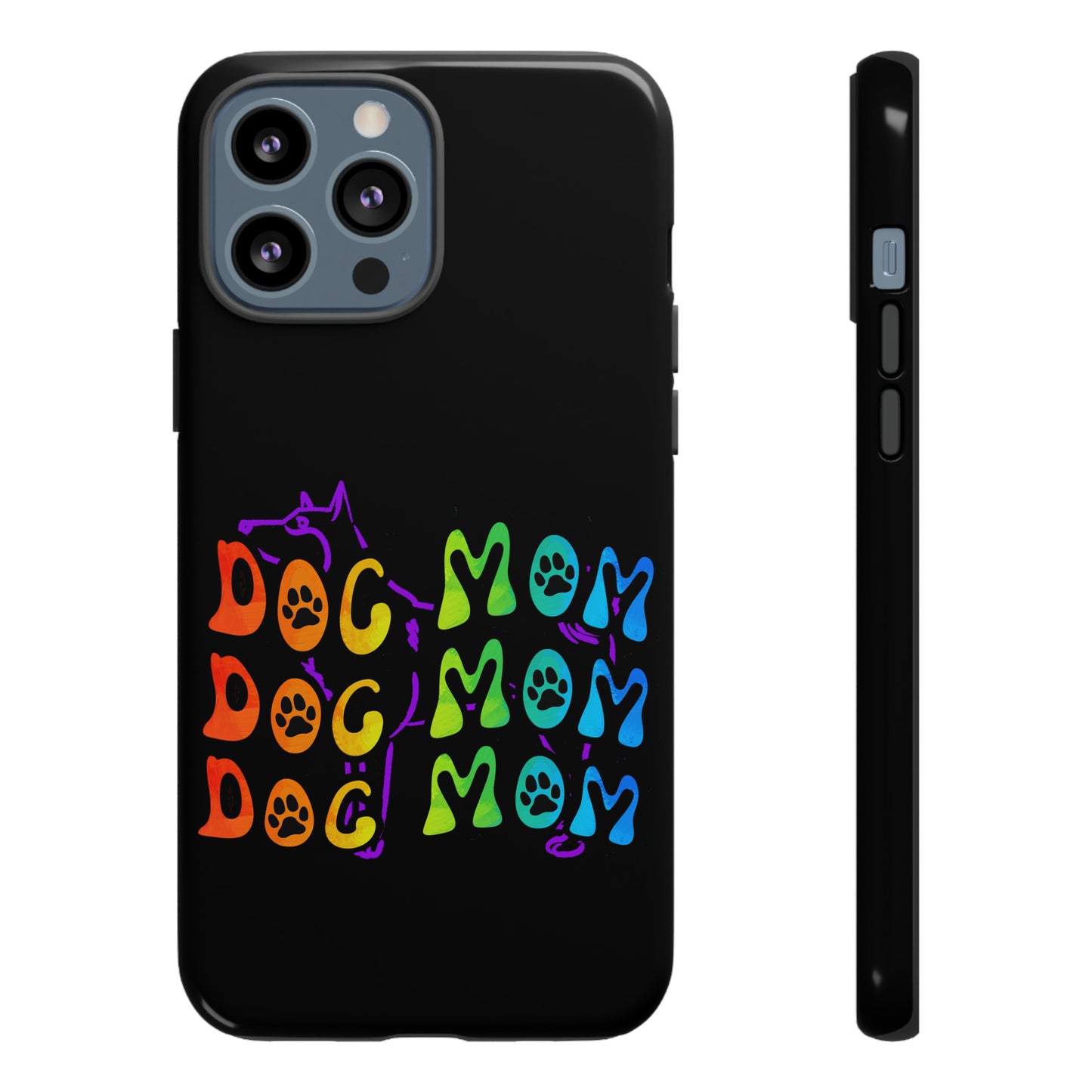 Dog Mom Protective Phone Case, Samsung, iPhone, Pixel, all sizes