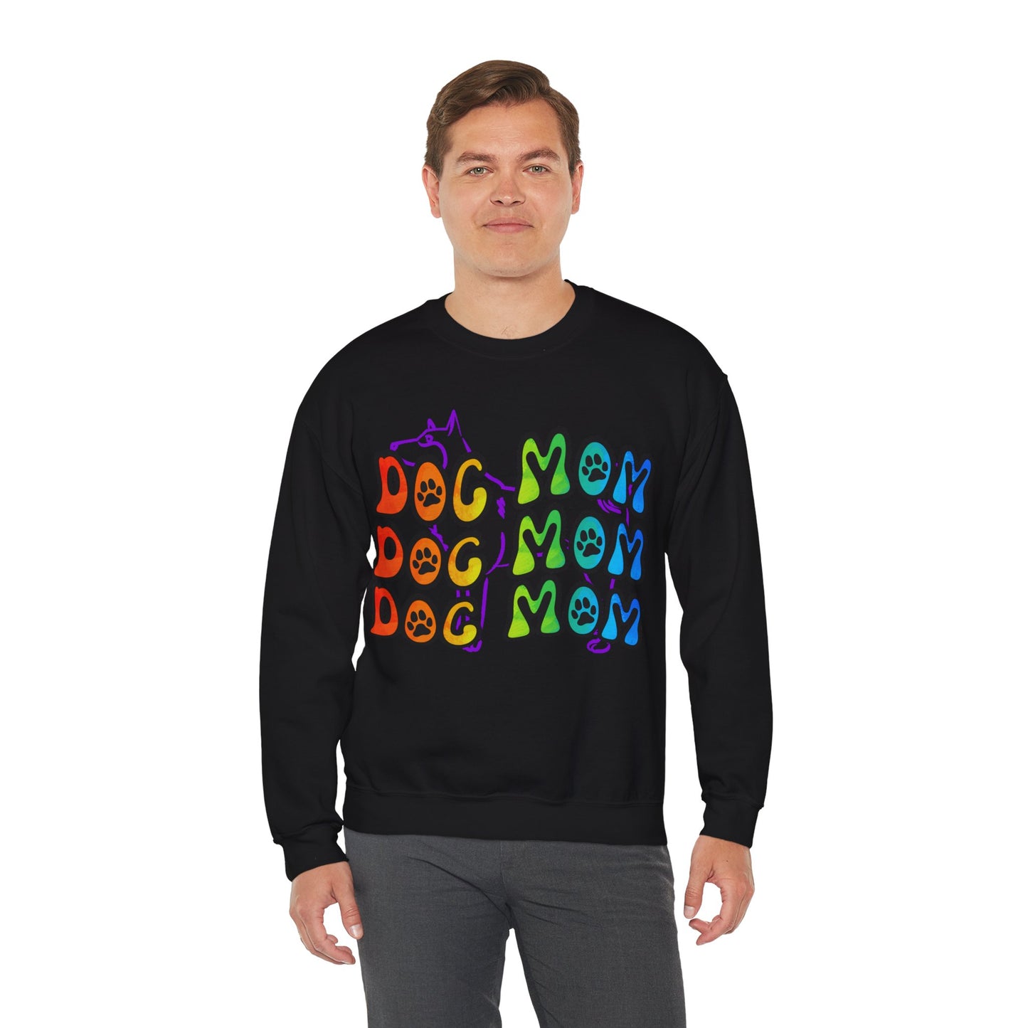 Dog Mom Heavy Blend Sweatshirt