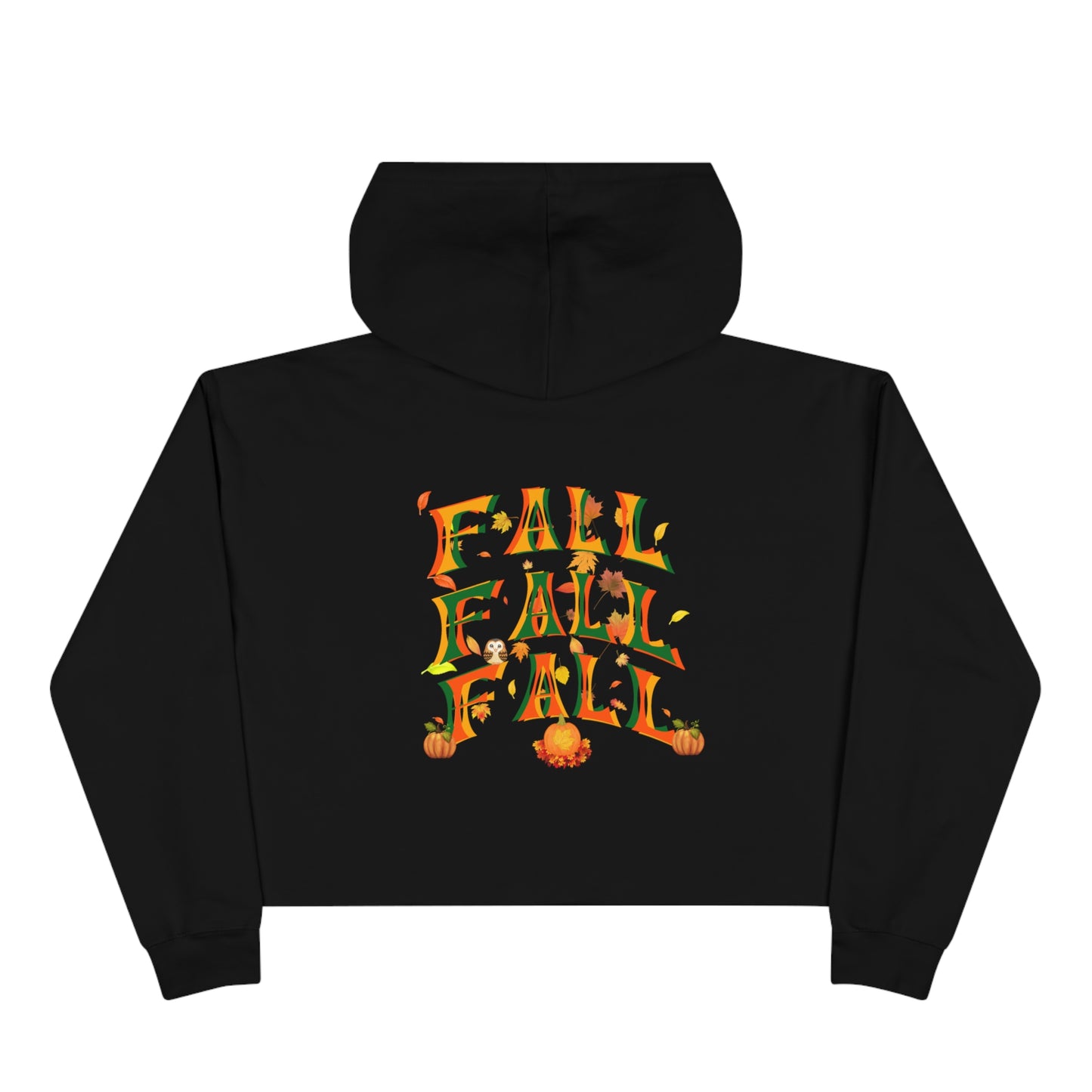 Fall Fall Fall Women's Crop Hoodie 2