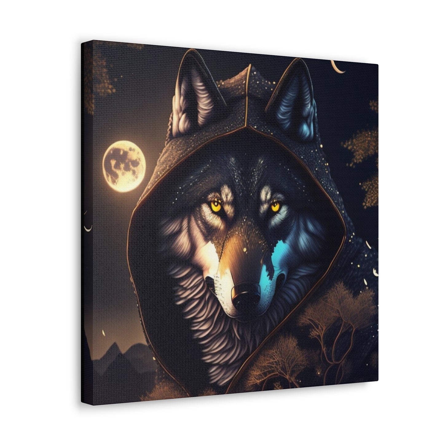 Tales Of A Wolf Mage, Canvas Art, Canvas Print, Wall Decor, Original Art, Unique Gifts