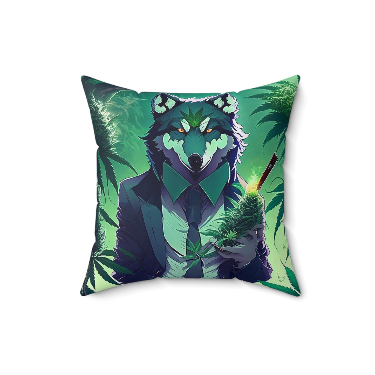 Wolf Of The Most High, Spun Polyester Square Pillow