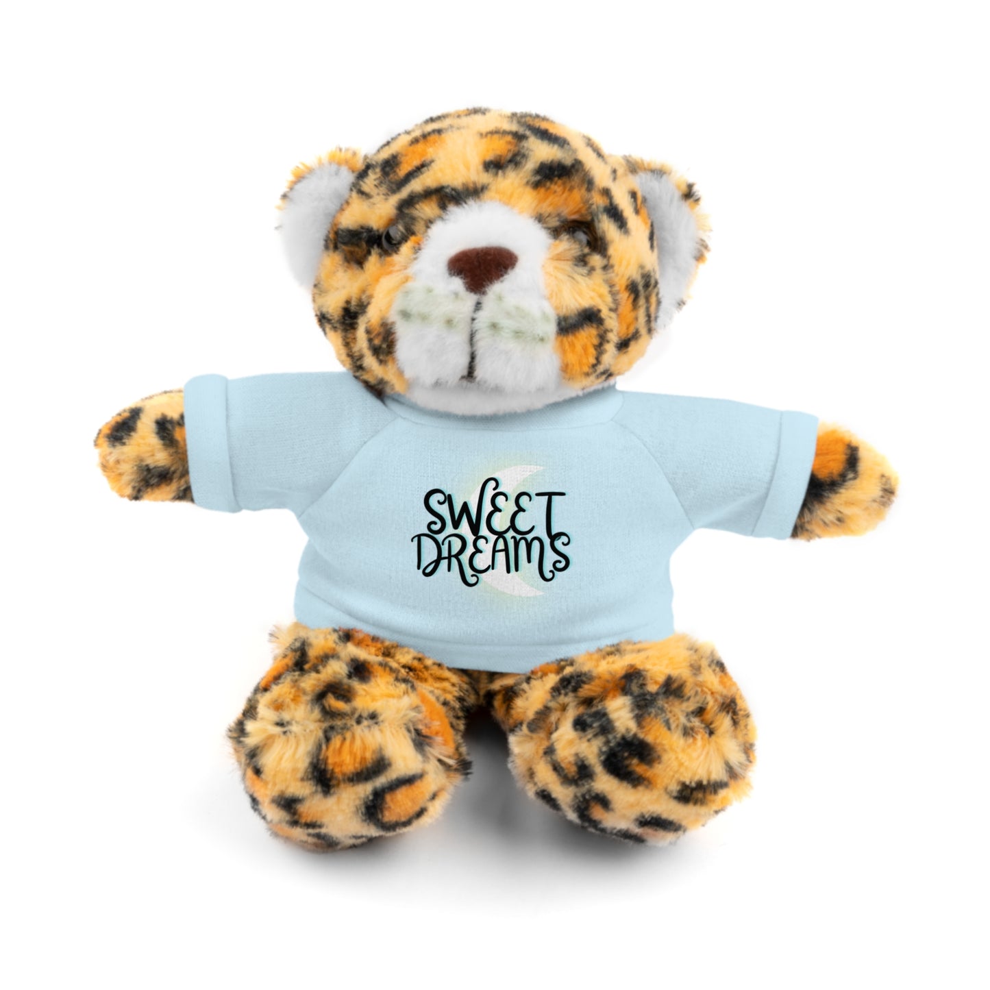 Sweet Dreams Kids Cute Stuffed Animals with Tee, Panda, Teddy Bear, Bunny, Lion, Sheep, Jaguar