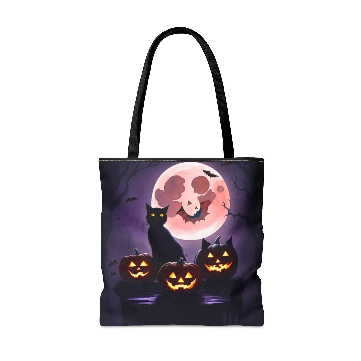 All Hallows Eve, Black Cat,  Halloween Candy Tote Bag