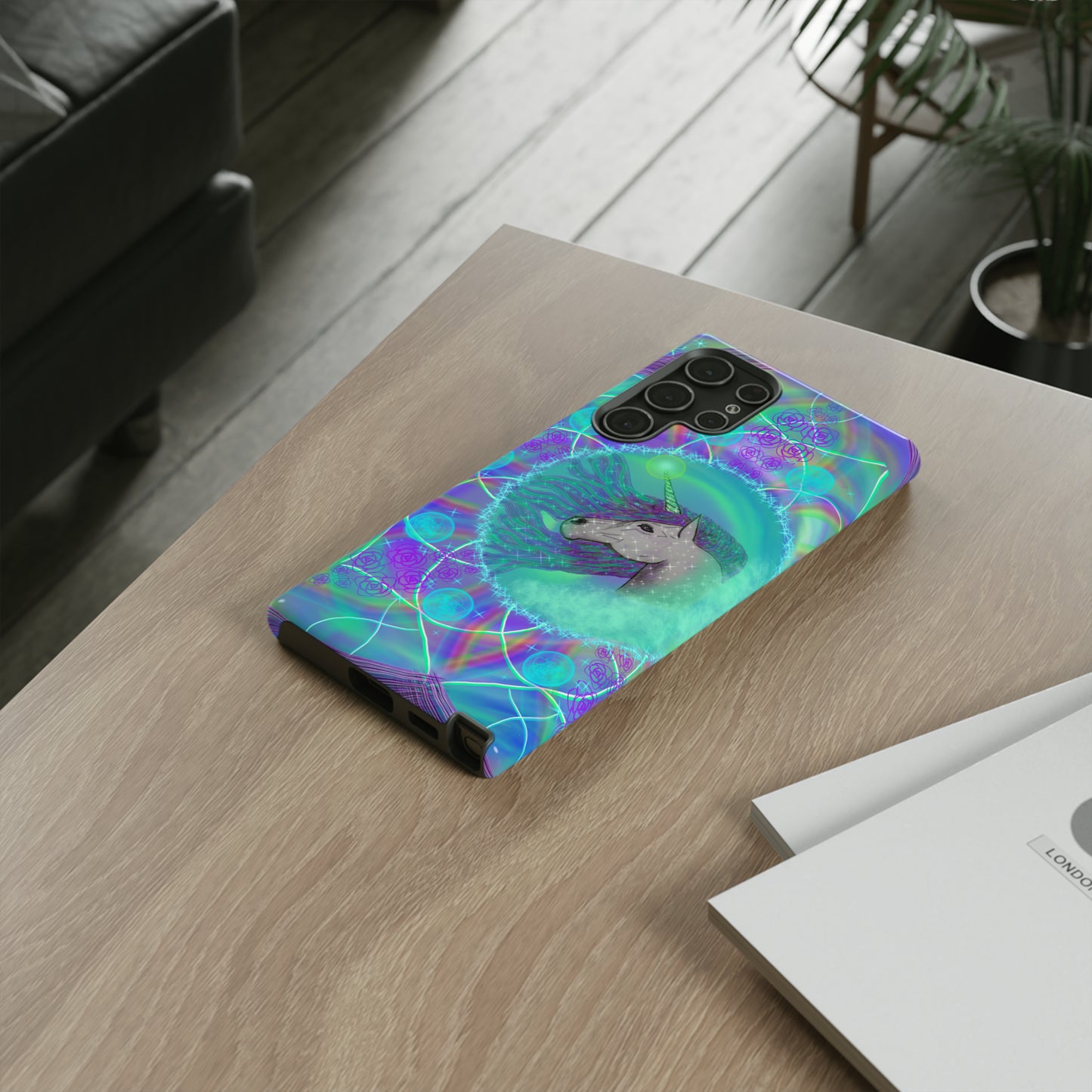 Mystic Unicorn Protective Phone Case, Samsung, iPhone, Pixel, all sizes