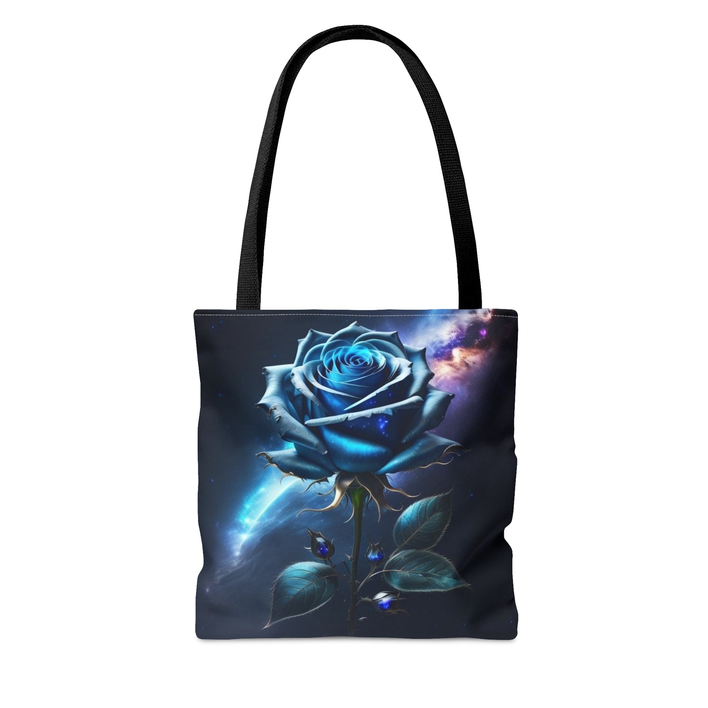 Cosmic Blue Rose,Tote Bag