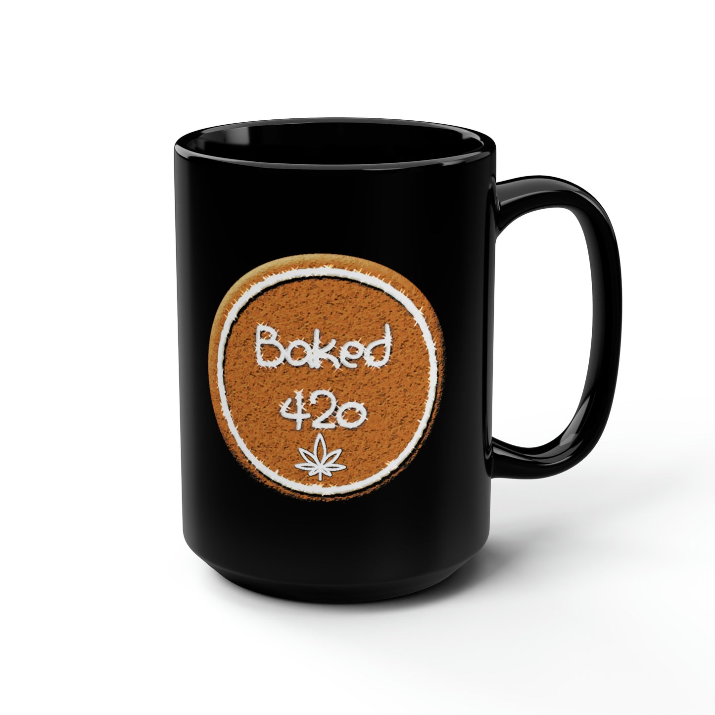 Baked 420, Black Mug, 15oz, 420 Gift