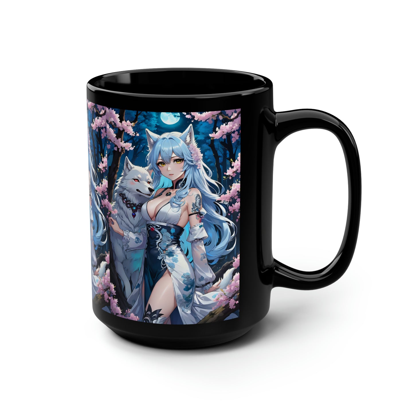 Wolf Moon Goddess, Mug 15oz