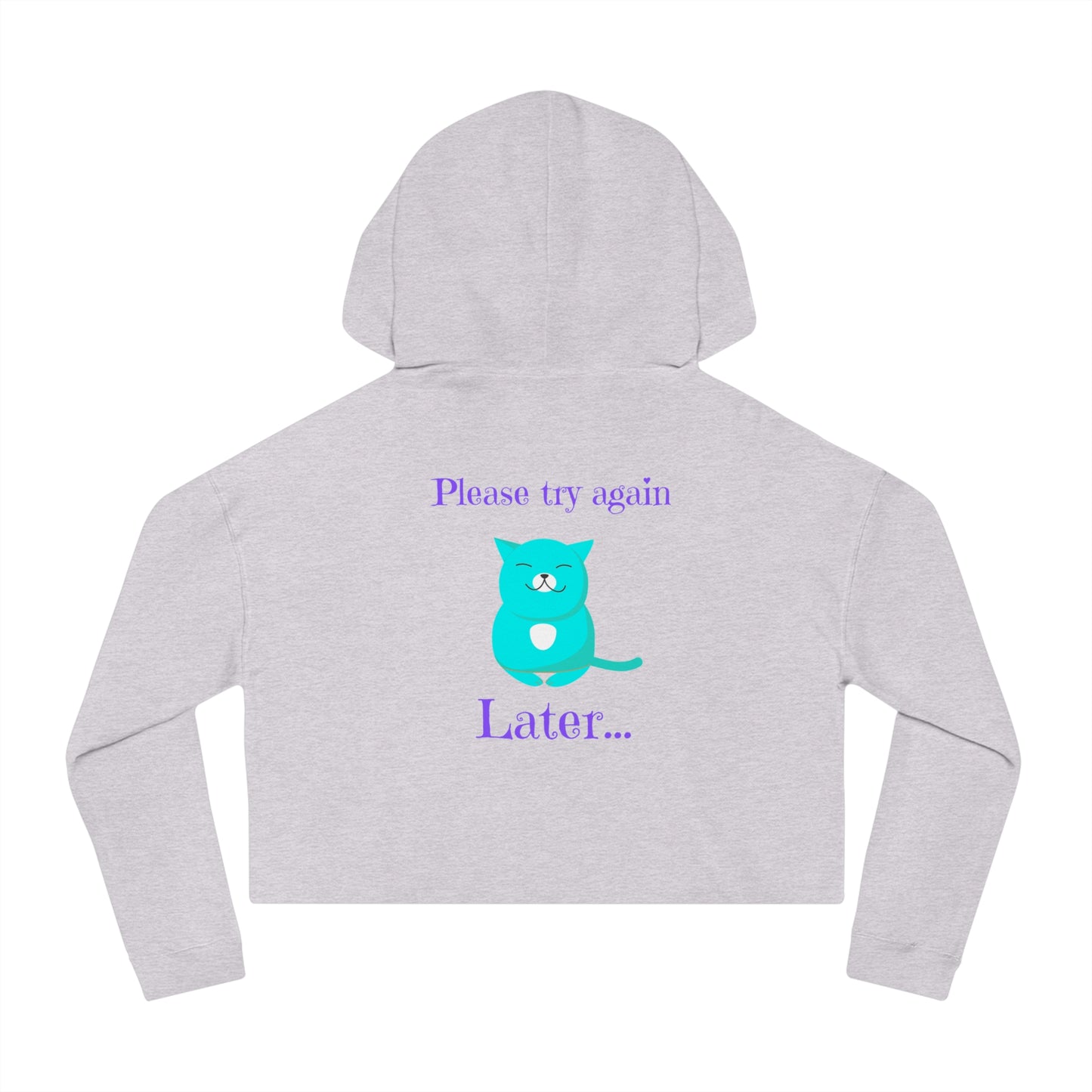 Copy of Eat Me Christmas Womens Cropped Hooded Sweatshirt