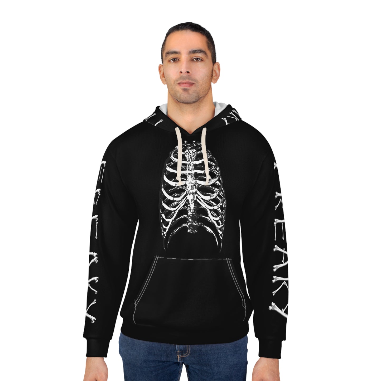 "Freaky" Bones Halloween Pullover Hoodie