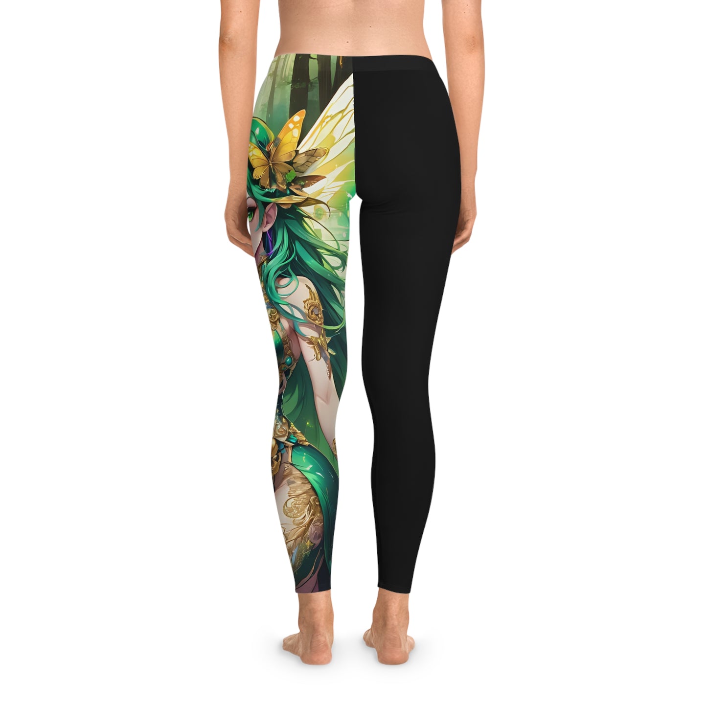 Jade Butterfly Fairy, Black Leggings, Anime