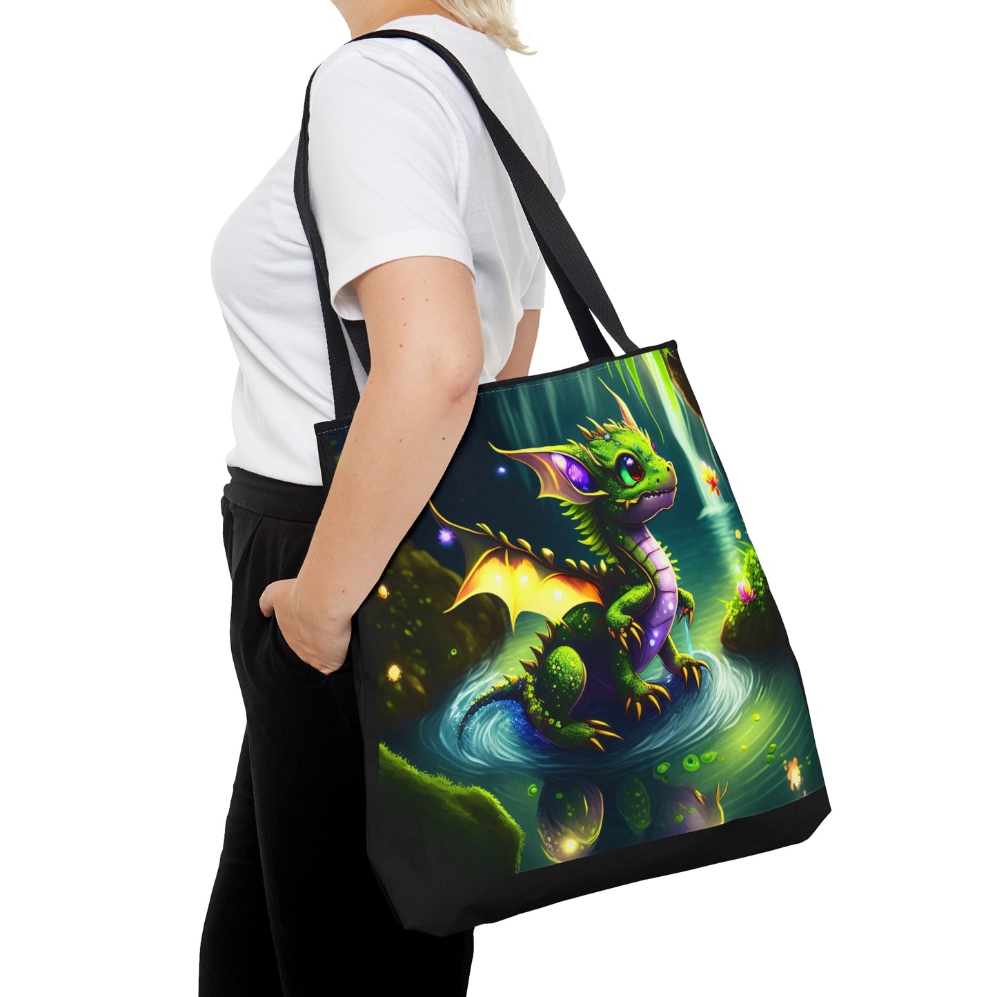 Fae Baby Earth Dragon,Tote Bag