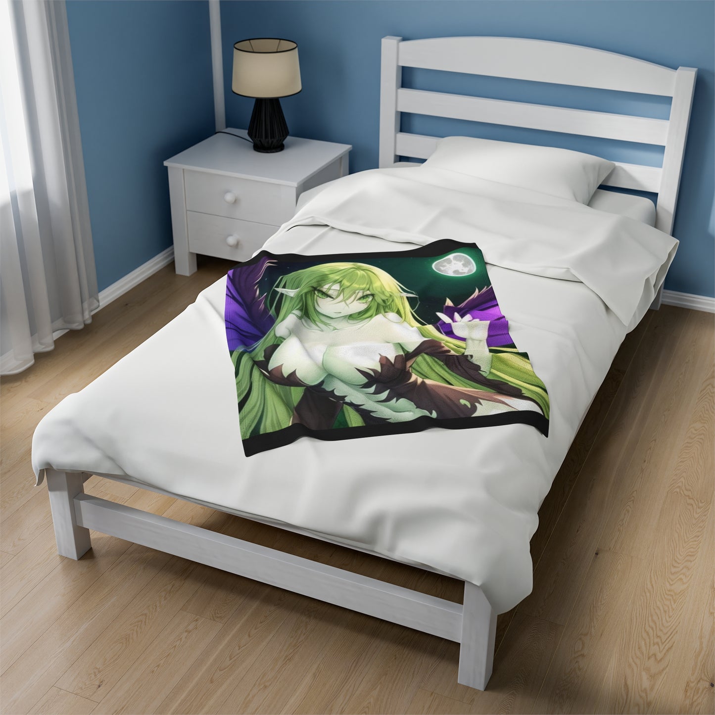 Anime Forest Fairy, Plush Blanket