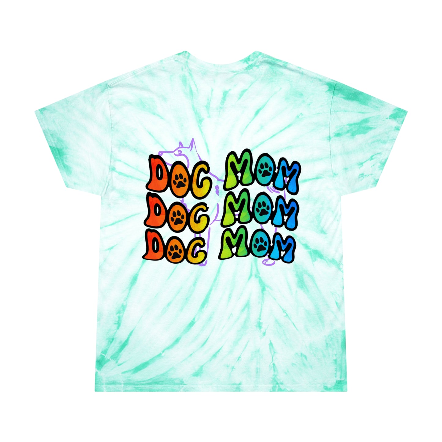 Dog Mom Tie-Dye Tee, Cyclone