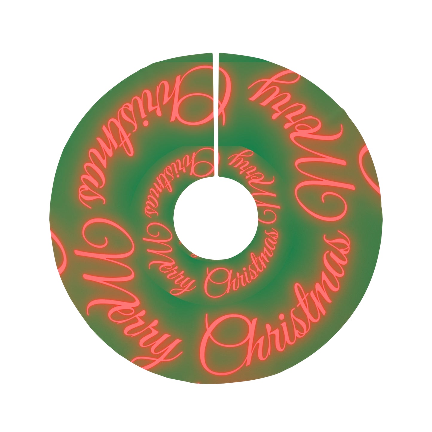 Merry Christmas Round Christmas Tree Skirt