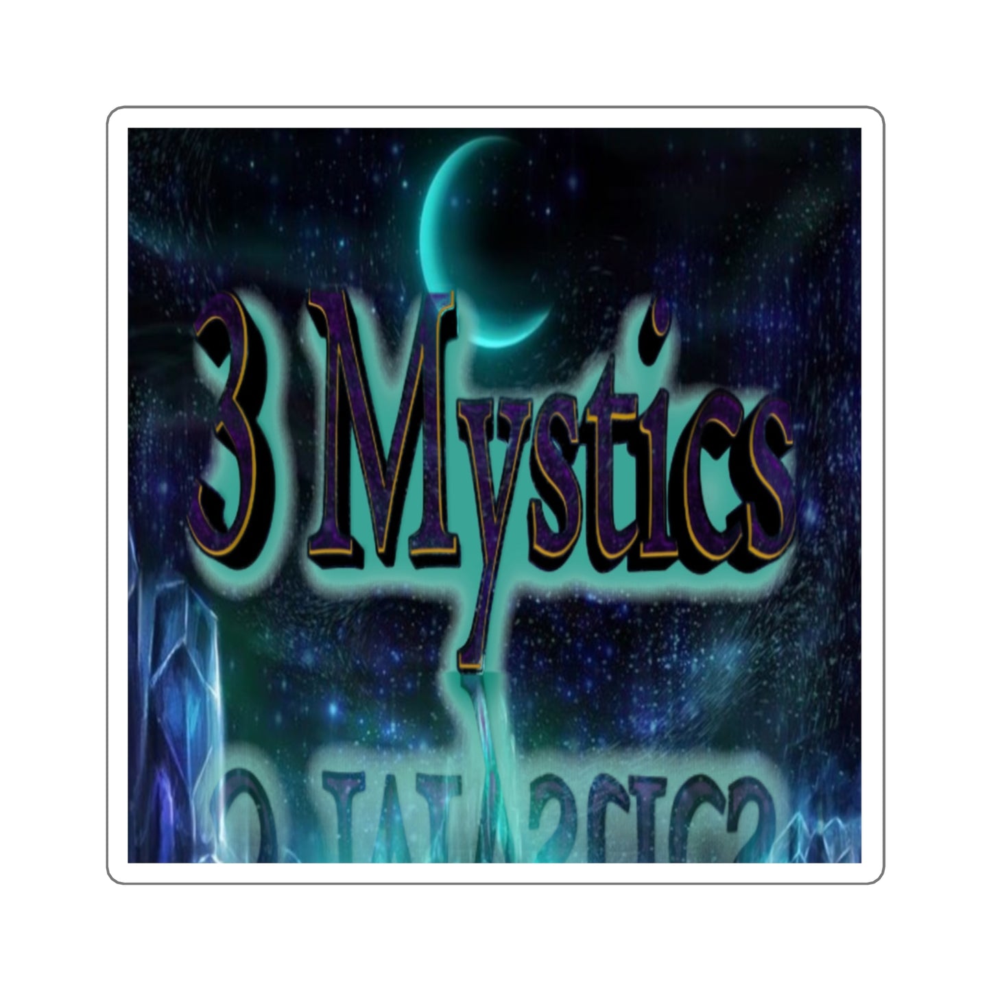 3 Mystics Square Stickers