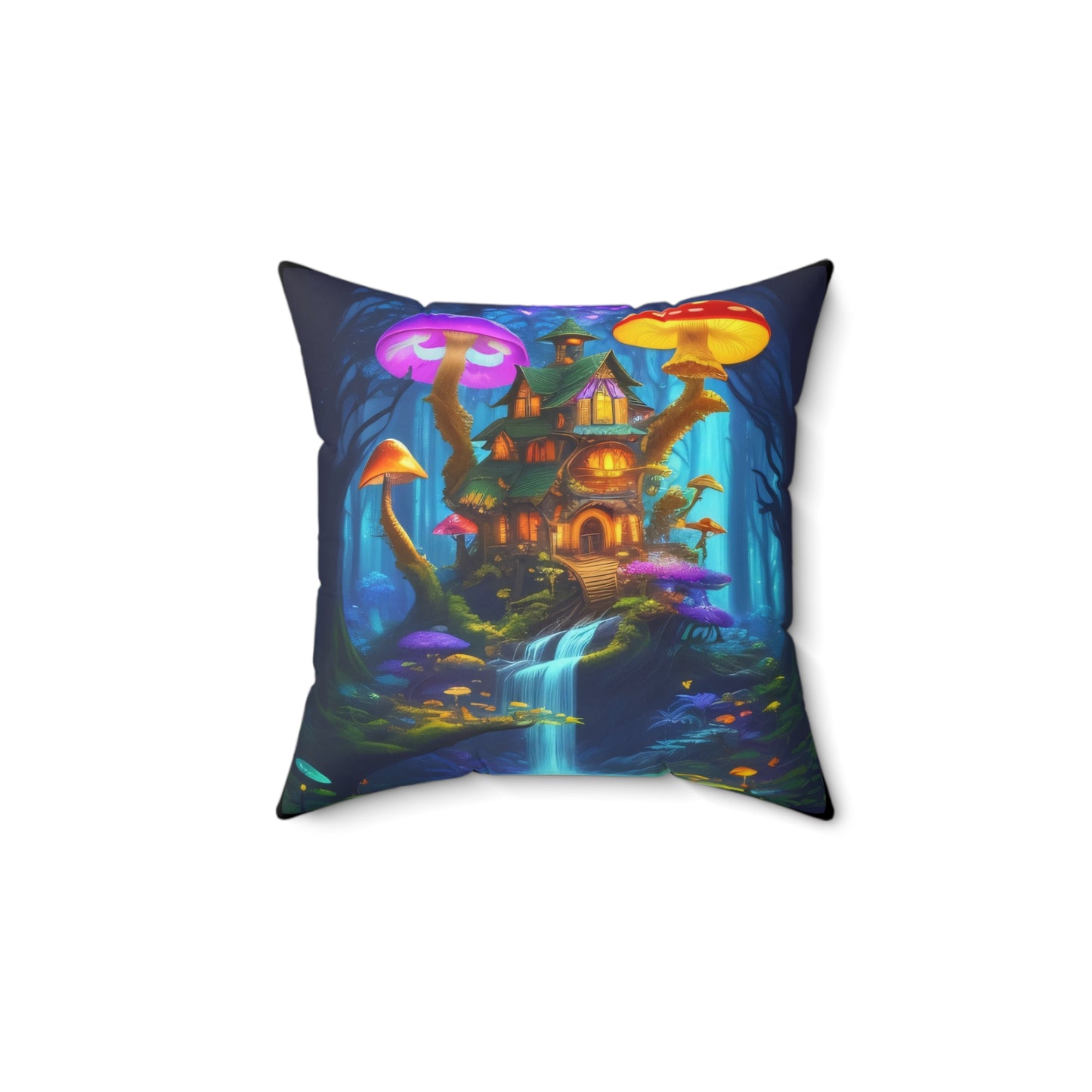 Fae World Sanctuary, Polyester Square Pillow