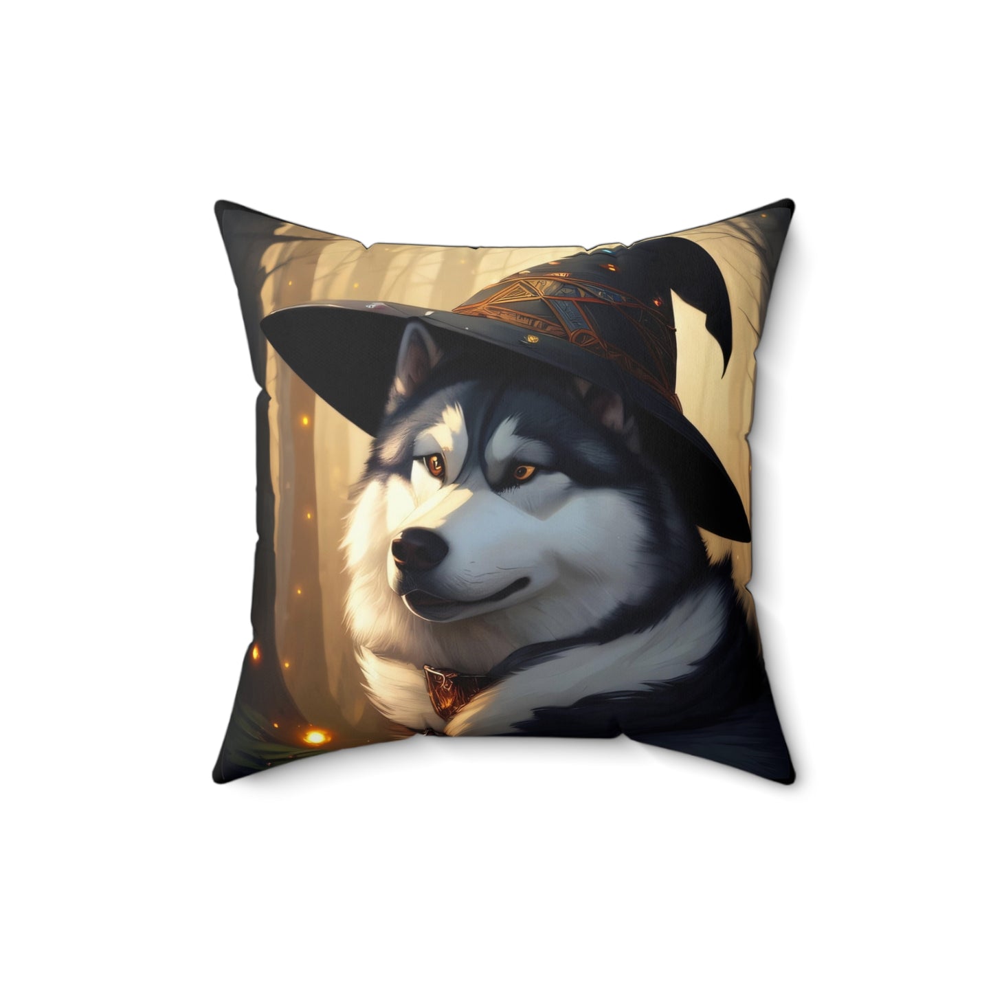 Sorcerer Pup, Spun Polyester Square Pillow