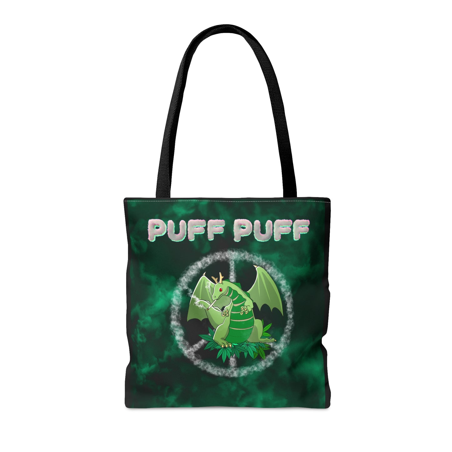 Puff Puff Smokin Dragon, 420 Themed, Tote Bag