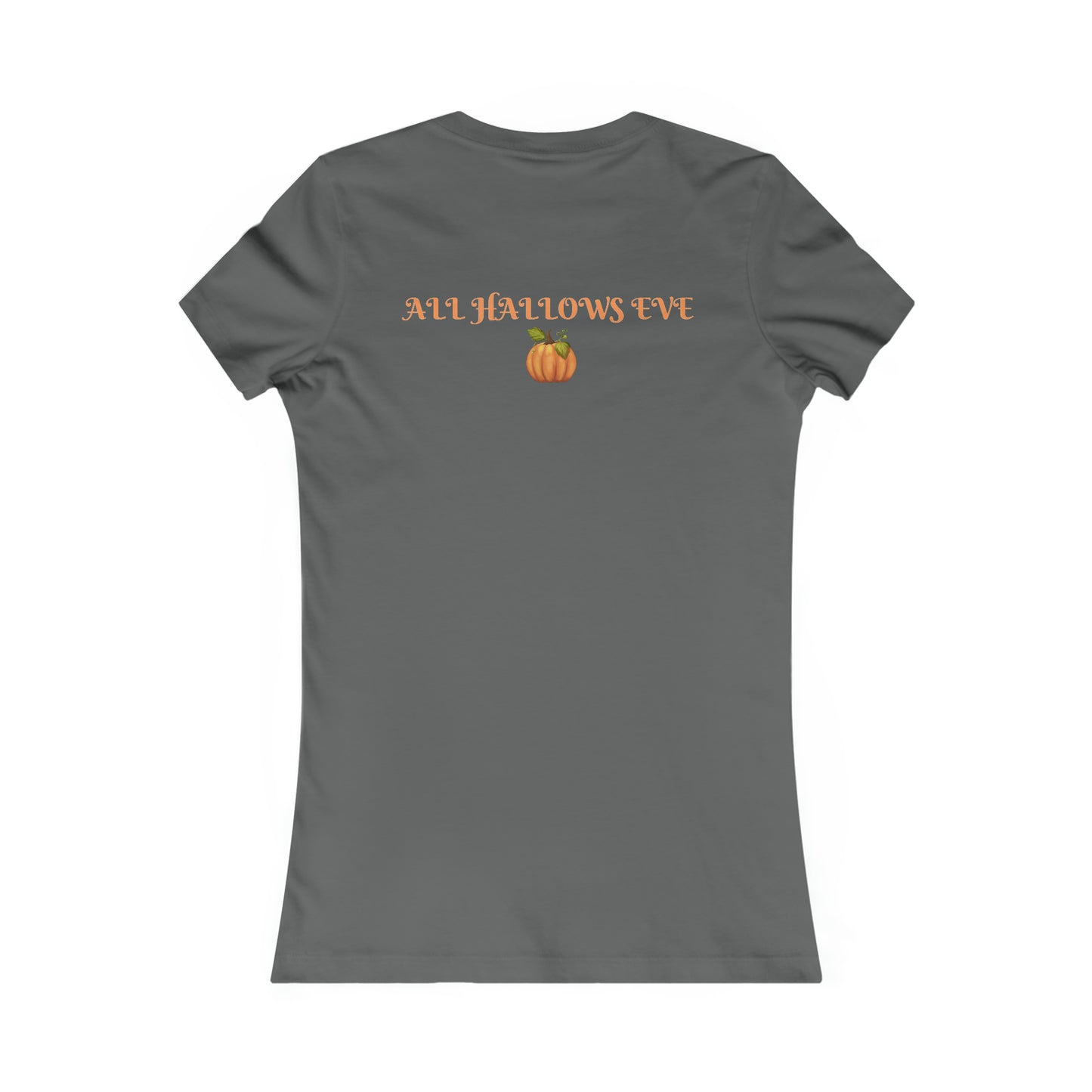 Women's Favorite Tee All Hallows Eve "Boo" Top Halloween Shirt