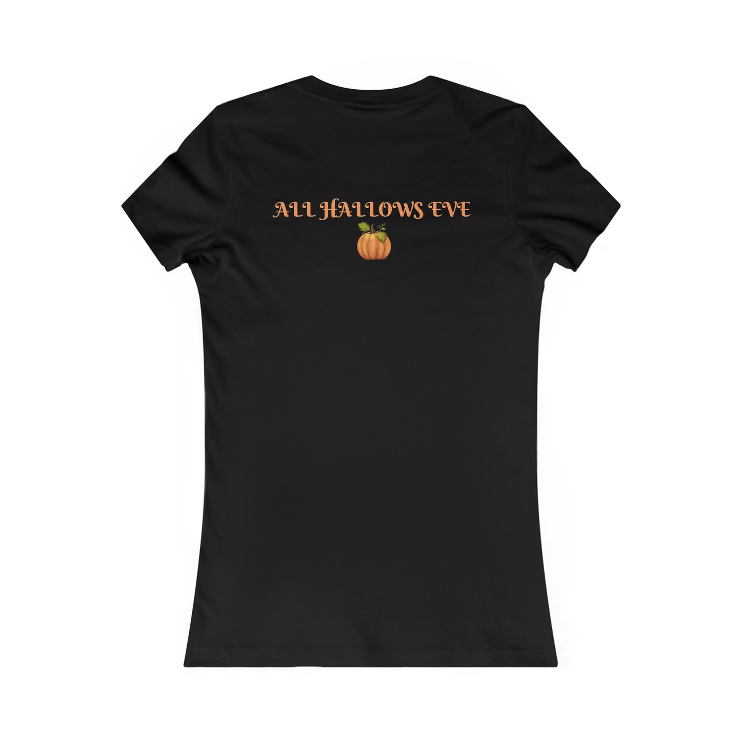 Women's Favorite Tee All Hallows Eve "Boo" Top Halloween Shirt