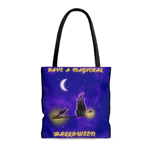 A Magickal Halloween Candy Tote Bag