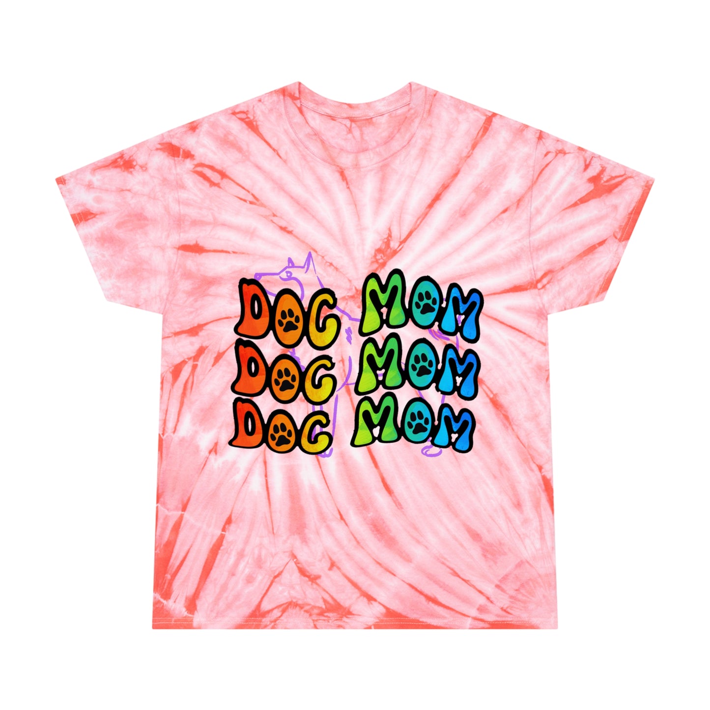 Dog Mom Tie-Dye Tee, Cyclone