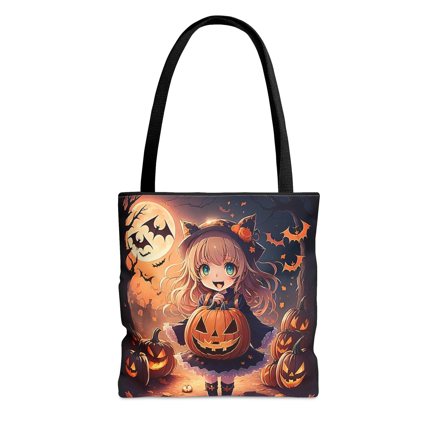 Halloween Anime Girl Halloween Candy Tote Bag