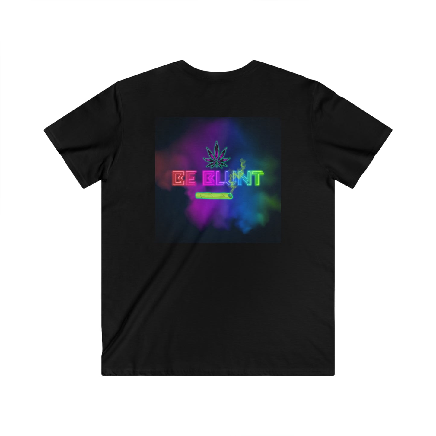 Be Blunt, Men's Fitted V-Neck Short Sleeve Tee