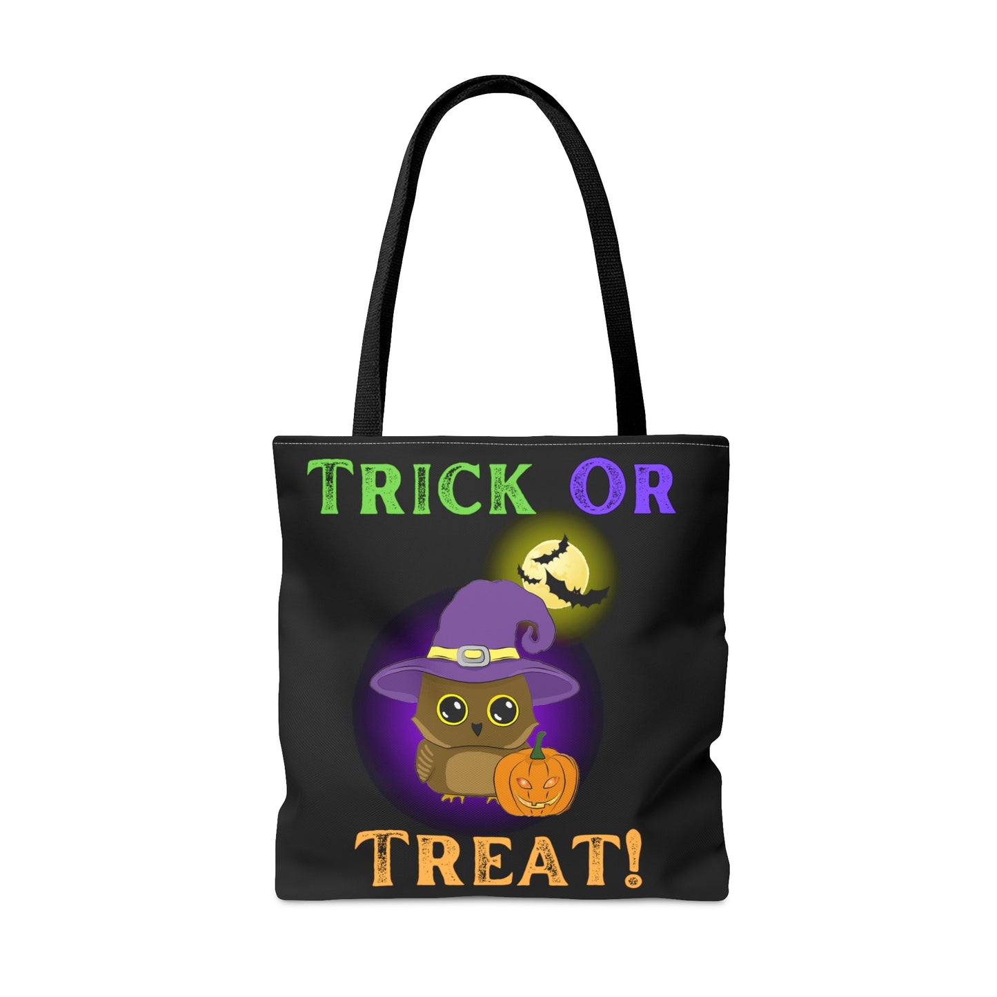 Trick Or Treat Owl Halloween Candy Tote Bag