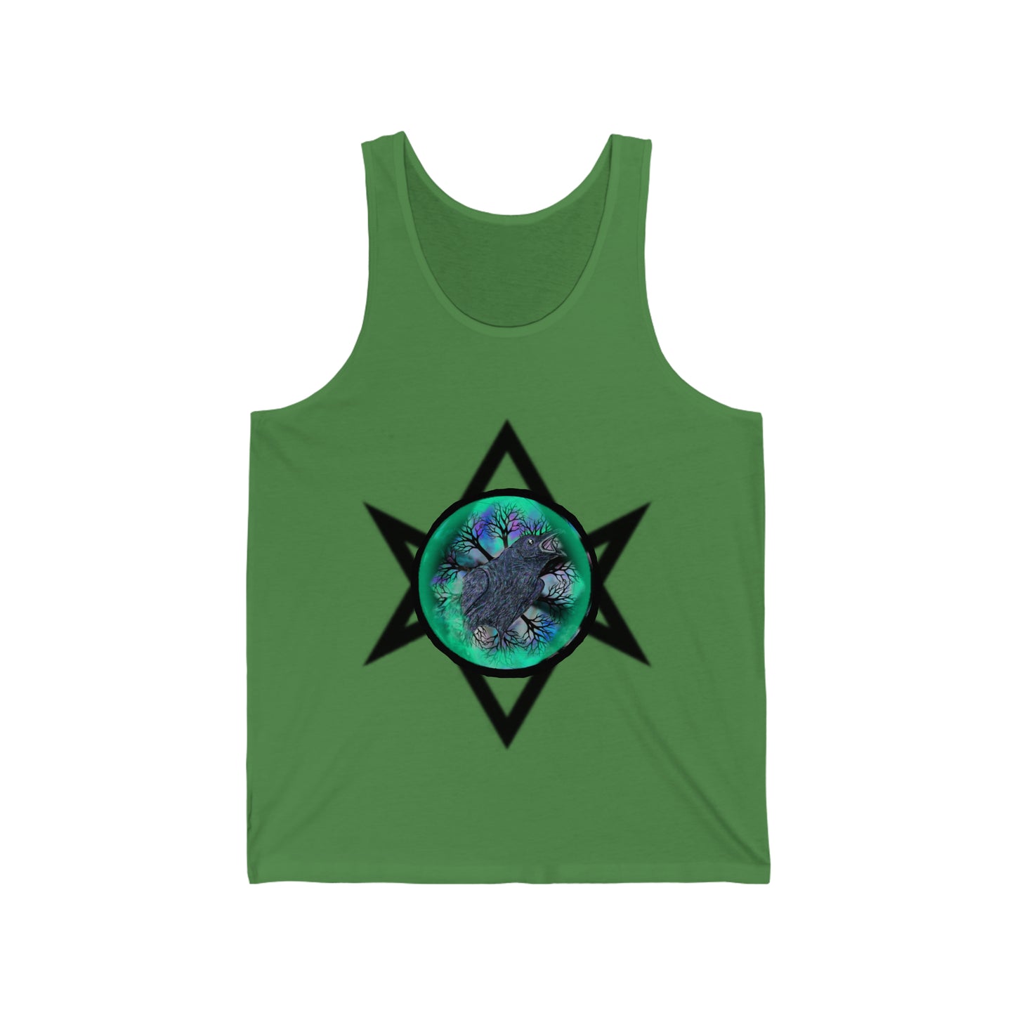 Raven Magick Jersey Tank Green