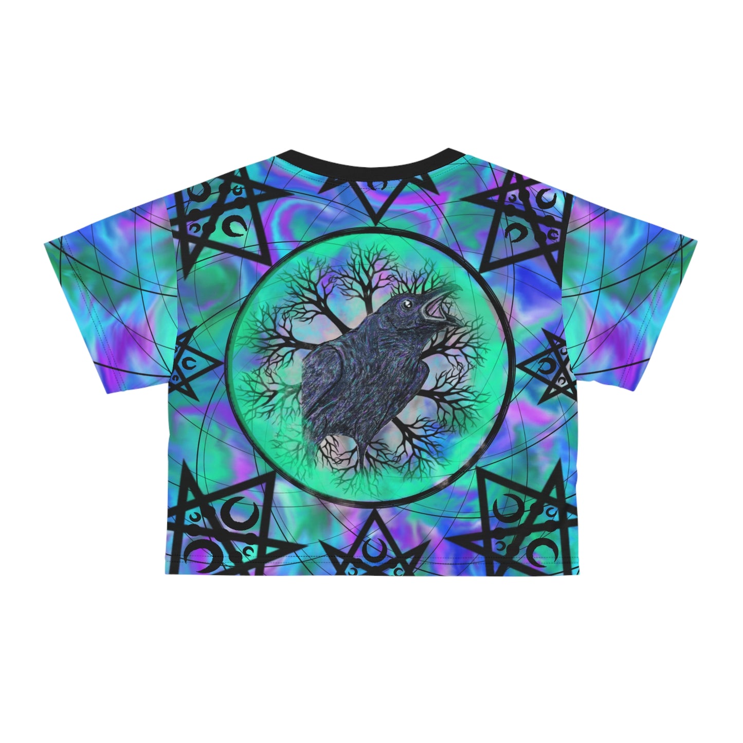 Raven Magick AOP Crop Tee