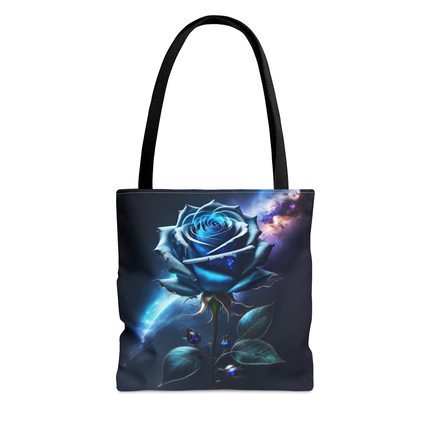 Cosmic Blue Rose,Tote Bag