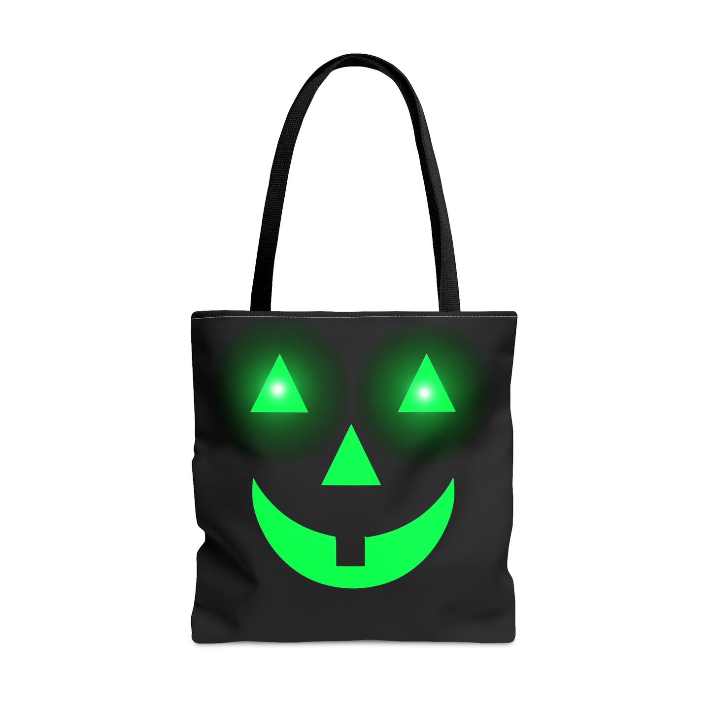 Glowing Pumpkin Face Halloween Candy Tote Bag